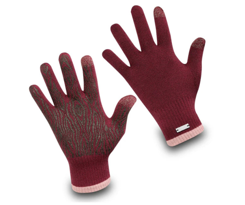 Wonderhand Merino rukavice City Walk Rider Touchscreen Barva: Šedá / Bílá, Velikost: S - Velikost: L