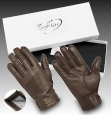 Wonderhand Pánské kožené rukavice Brown Barva: Hnědá, Velikost: 8