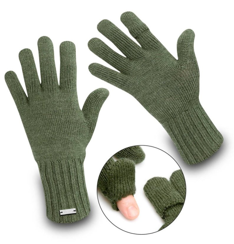 Wonderhand Merino rukavice Adventure X-shot Barva: Zelená, Velikost: M
