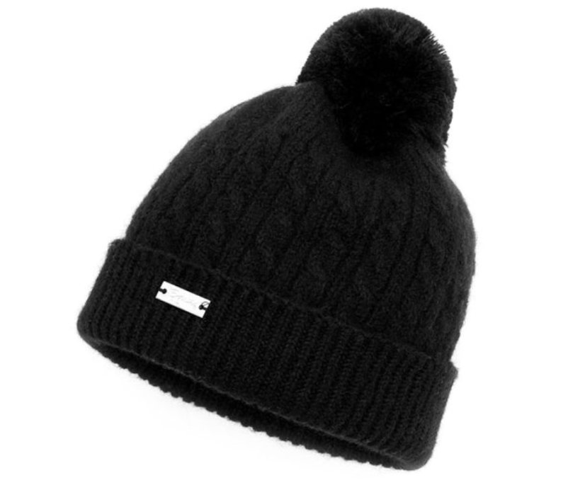 Wonderhand Vlněná čepice s bambulí Barva: Šedá, Velikost: M - Velikost: M