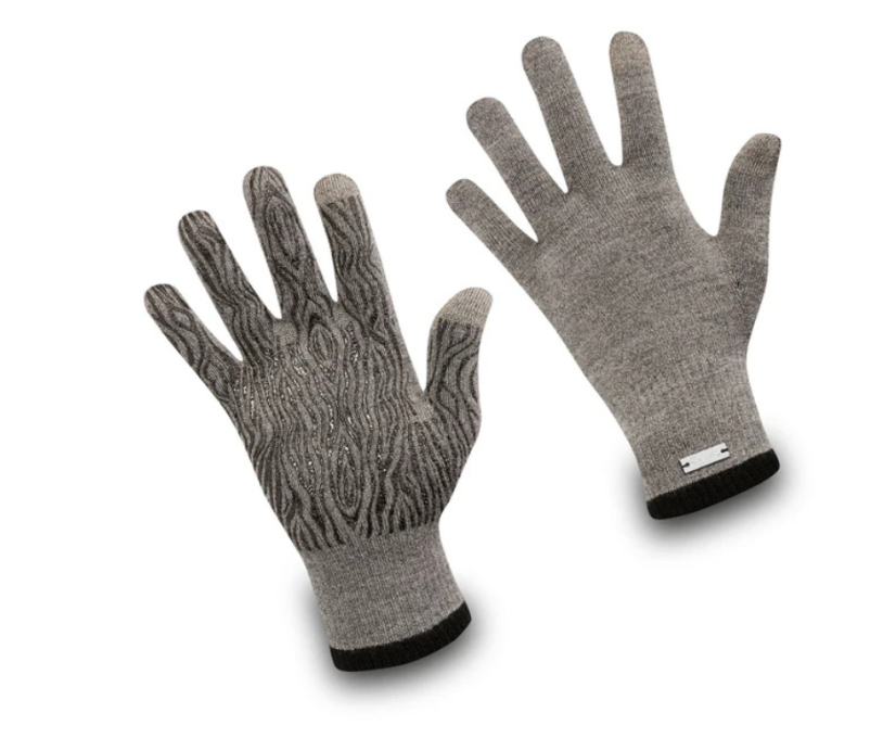 Wonderhand Merino rukavice City Walk Rider Touchscreen Barva: Šedá / Bílá, Velikost: S - Velikost: S
