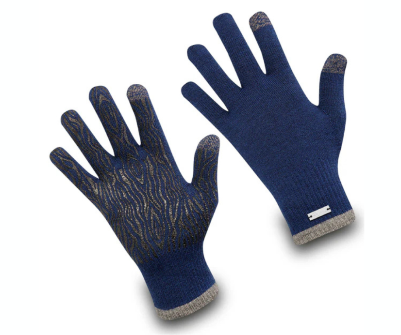 Wonderhand Merino rukavice City Walk Rider Touchscreen Barva: Šedá / Bílá, Velikost: S - Velikost: S
