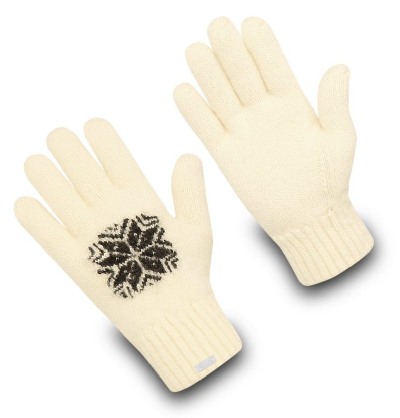 Wonderhand Vlněné rukavice Subzero Snowflake Barva: Červená, Velikost: S - Velikost: L