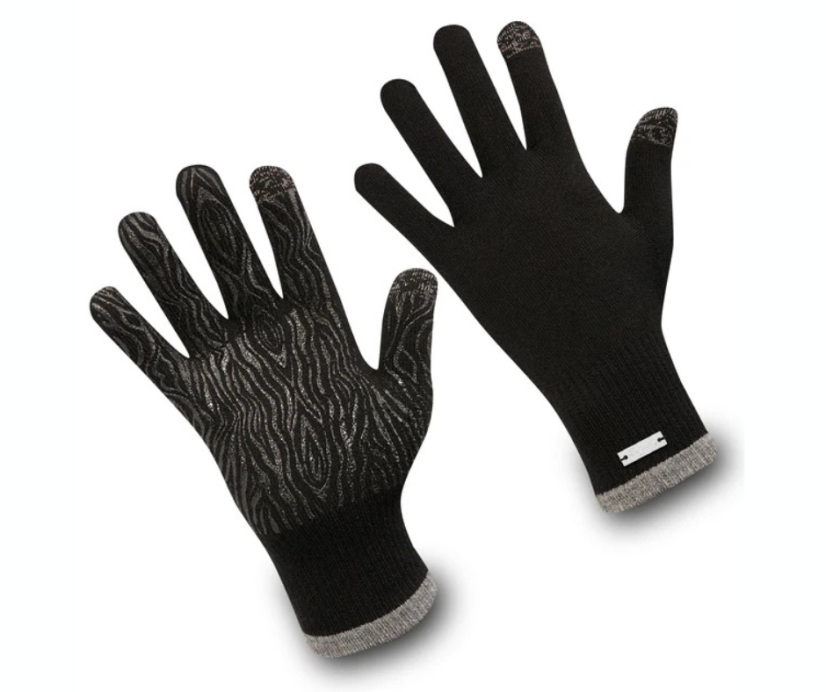 Wonderhand Merino rukavice City Walk Rider Touchscreen Barva: Šedá / Bílá, Velikost: S