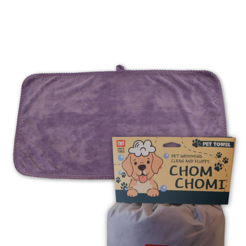 Ručník pro mazlíčky PET TOWEL CHOMCHOMI - Fialový
