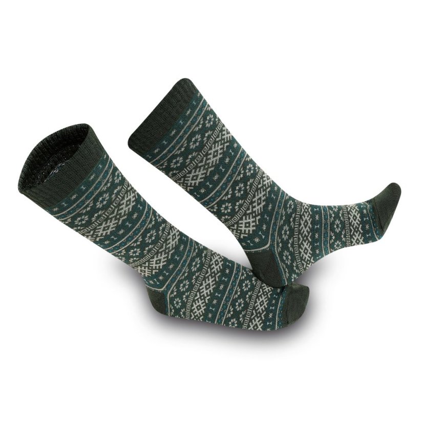 Wonderhand Merino ponožky Wonderfoot vzor28 Barva: Červená, Velikost: 36-38 - Velikost: 39-41