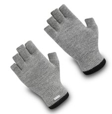 Wonderhand Bezprsté merino rukavice City Walk Rider Barva: Černá / Šedá, Velikost: S