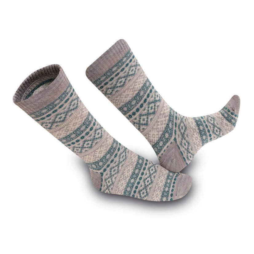 Wonderhand Merino ponožky Wonderfoot vzor28 Barva: Červená, Velikost: 36-38