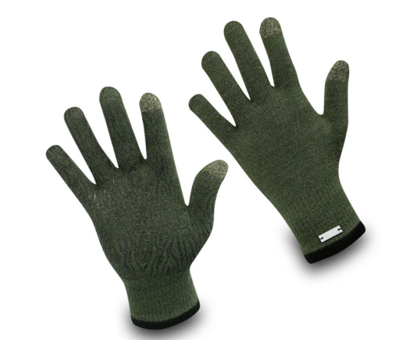 Wonderhand Merino rukavice City Walk Rider Touchscreen Barva: Šedá / Bílá, Velikost: S - Velikost: S