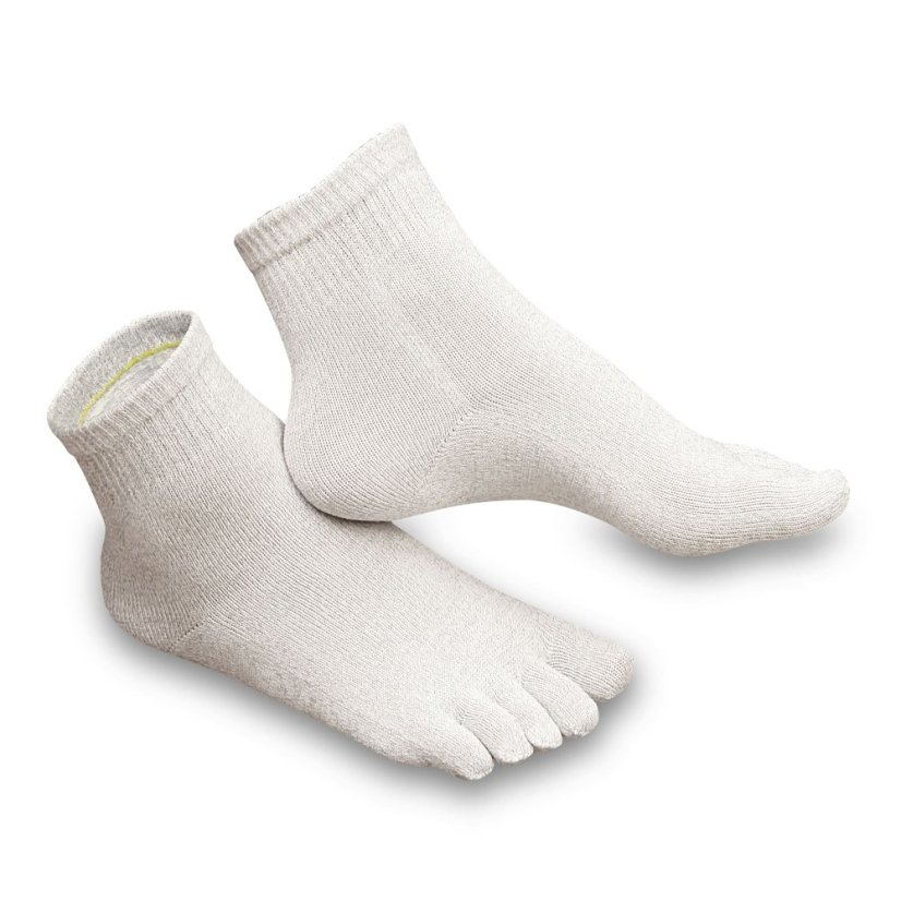Wonderhand Antibakteriální stříbrné prstové ponožky Silvernite® Supermicro Barva: Bílá, Velikost: 35–37 - Velikost: 46–48