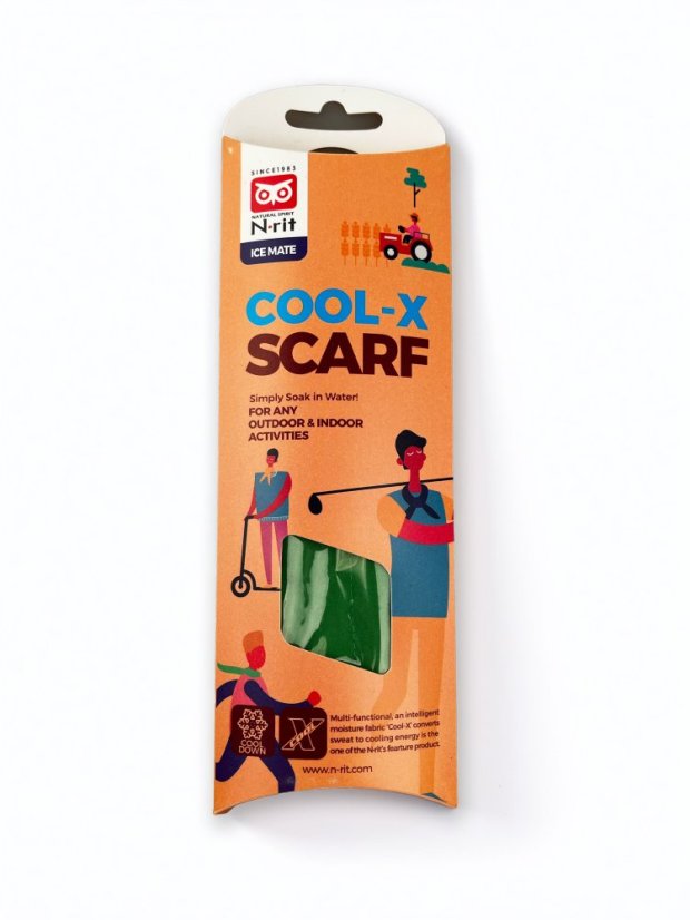 Chladící šátek Cool Scarf X - Zelená
