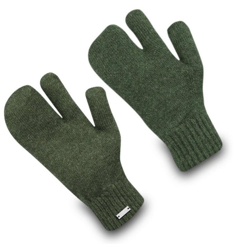 Wonderhand Myslivecké vlněné rukavice Tri Subzero Barva: Zelená, Velikost: M - Velikost: XL