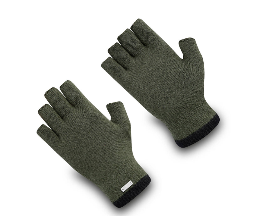 Wonderhand Bezprsté merino rukavice City Walk Rider Barva: Černá / Šedá, Velikost: S - Velikost: S